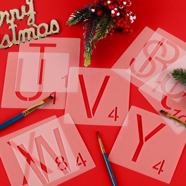 26-piece English alphabet set + 3 paintbrushes - Image 4
