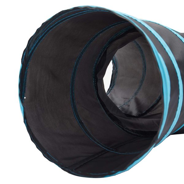 Tempcore Pet Cat Tunnel Tube Cat Toys 3 Way Collapsible, Tunnels for Indoor Cats，Kitty Bored Peek Hole Toy Ball Cat, Puppy, Kitty, Kitten, Rabbit - Image 3